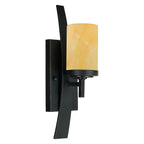 Kyle 1-Light Wall Sconce (Butterscotch Onyx Shade)