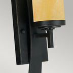 Kyle 1-Light Wall Sconce (Butterscotch Onyx Shade)