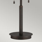 Laguna 2-Light Mosaic Tile Table Lamp (Taupe Mica Shade)