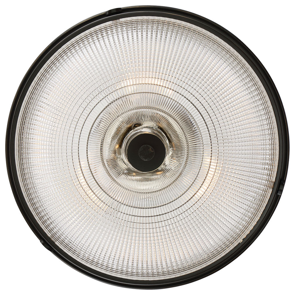 Mantle 2-Light Prismatic Glass Semi-Flush (Palladian Bronze)