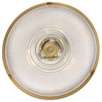 Mantle 2-Light Prismatic Glass Semi-Flush (Weathered Brass)