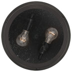 Marblehead 2-Light Outdoor Flush Mount (Black)