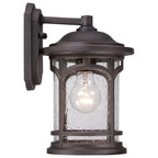 Marblehead 1-Light Small Outdoor Wall Lantern (Black)