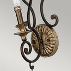 Marquette 1-Light Wall Sconce (Crystal Accents, Heirloom Finish)