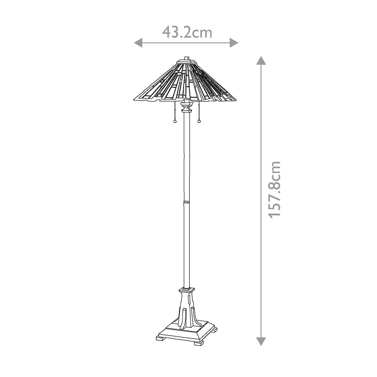 Maybeck 2 Light Floor Lamp