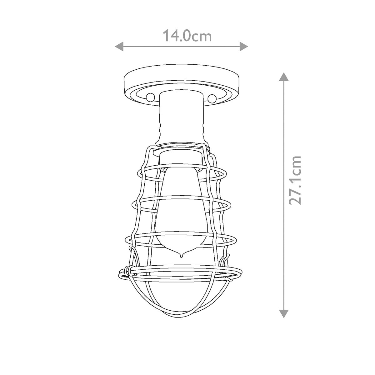 Mixon 1 Light Semi-Flush 1