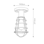 Mixon 1 Light Semi-Flush 2