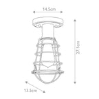 Mixon 1 Light Semi-Flush 3