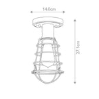 Mixon 1 Light Semi-Flush 4