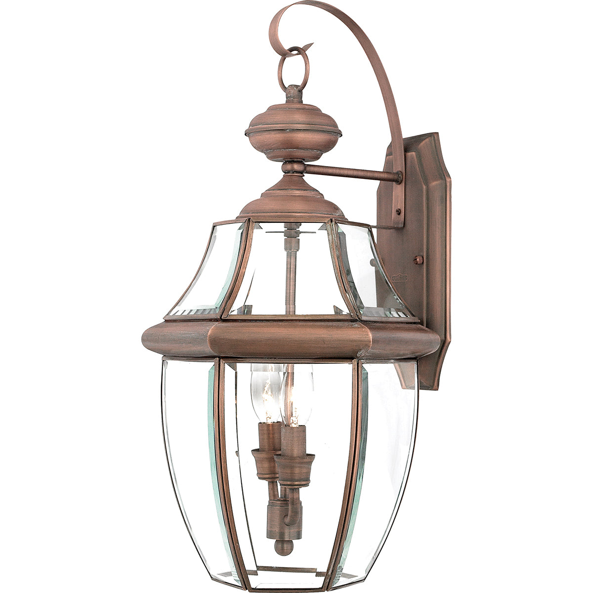 Newbury 2-Light Large Outdoor Wall Lantern (Aged Copper)