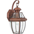 Newbury 1-Light Medium Wall Lantern (Aged Copper)