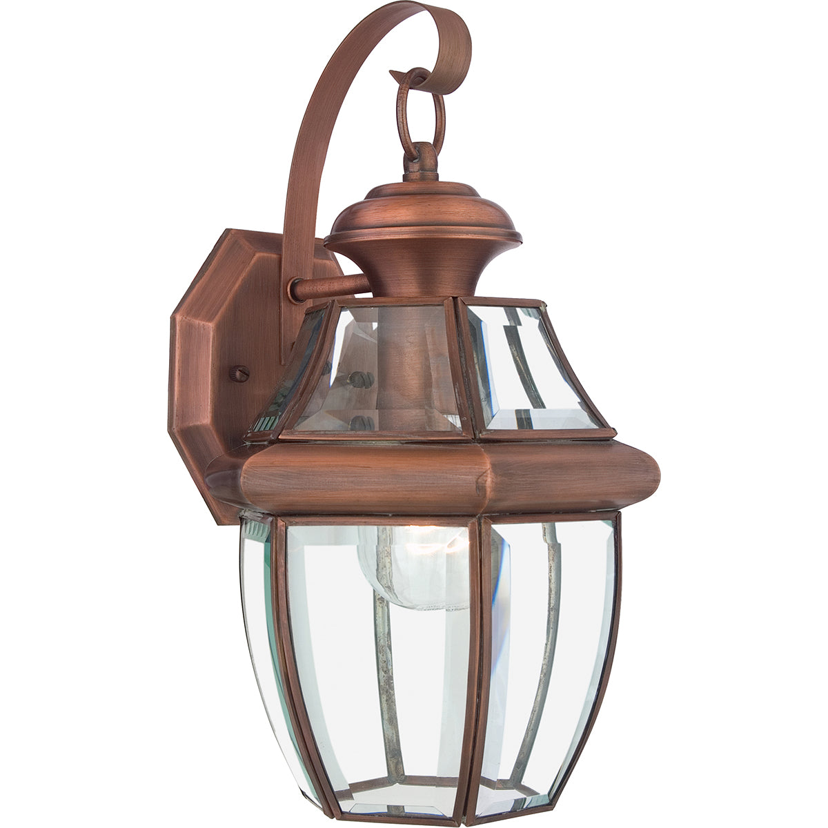 Newbury 1-Light Medium Wall Lantern (Aged Copper)