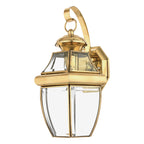 Newbury 1-Light Medium Wall Lantern (Polished Brass)