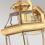 Newbury 1-Light Medium Wall Lantern (Polished Brass)