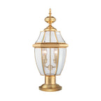 Newbury 2-Light Brass Outdoor Pedestal Light