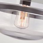 Penn Station 1-Light Western Bronze Semi-Flush Ceiling Light