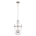 Penn Station 3-Light Brushed Nickel Pendant (Inverted Bowl Design)