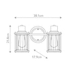 Riggs 2 Light Wall Light