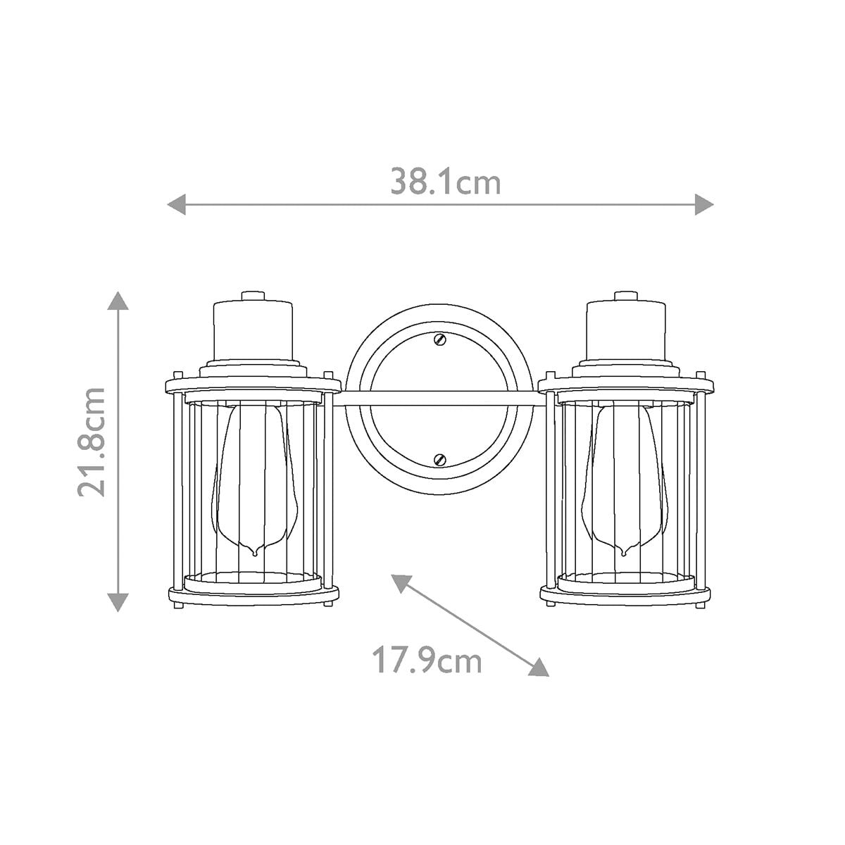 Riggs 2 Light Wall Light