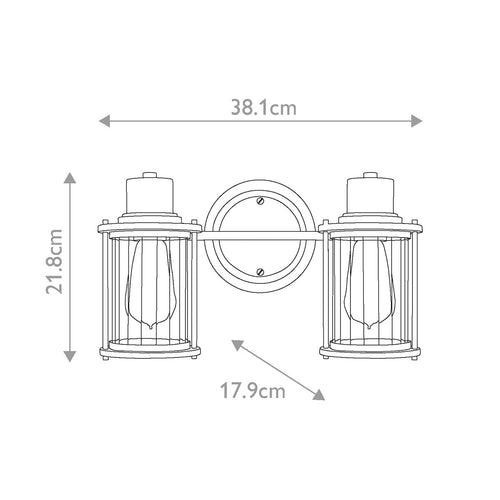 Riggs 2 Light Wall Light