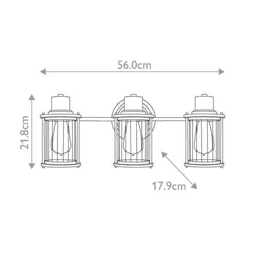 Riggs 3 Light Wall Light