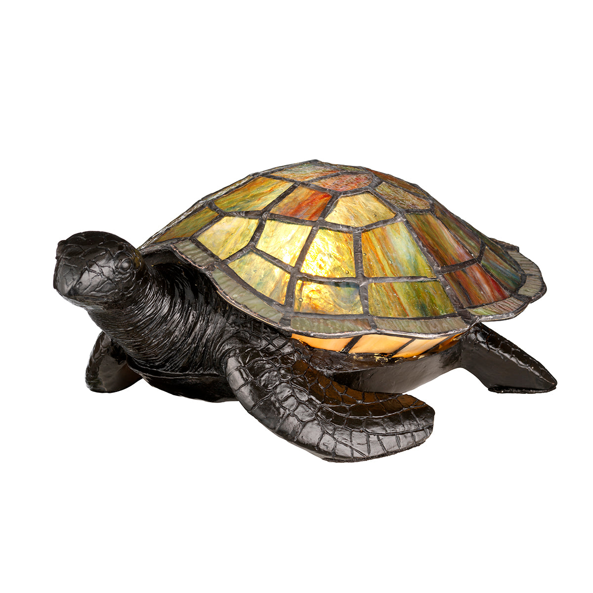 Tiffany Animal Lamps Sawback Turtle Lamp - Vintage Bronze