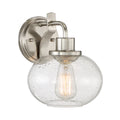 Trilogy 1-Light Wall Sconce (Brushed Nickel, Edison Bulb)