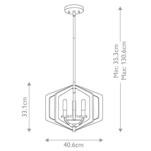 Vanguard 3 Light Pendant