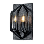 Vanguard 2-Light Old Black Wall Sconce (Modern Industrial Style)