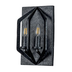 Vanguard 2-Light Old Black Wall Sconce (Modern Industrial Style)