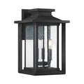 Wakefield Large Black Outdoor Wall Lantern (Arts & Crafts Style)