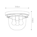 Whistling 3 Light Flush