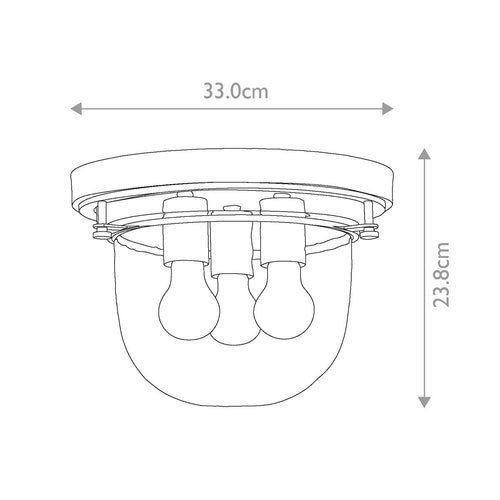 Whistling 3 Light Flush 2