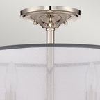 Whitney 3-Light Semi-Flush/Pendant (Classic Design with Crystal Accents)