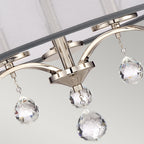 Whitney 3-Light Semi-Flush/Pendant (Classic Design with Crystal Accents)