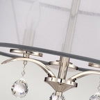 Whitney 3-Light Semi-Flush/Pendant (Classic Design with Crystal Accents)