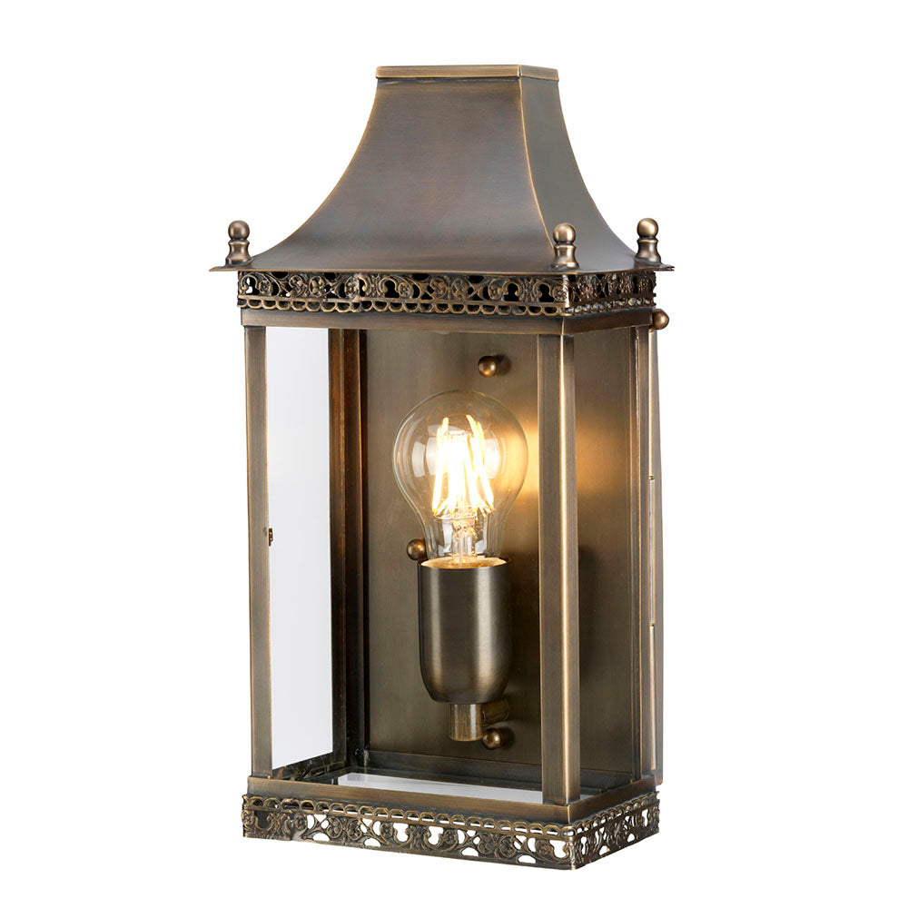 Regents Park Solid Brass Wall Lantern