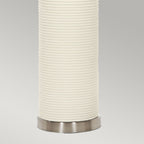 Ripple 1 Light Table Lamp - White with Black Shade