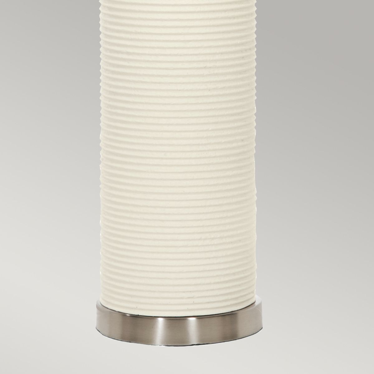 Ripple 1 Light Table Lamp - White with Black Shade