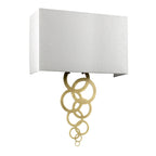 Rosa Large Aged Brass 2-Light Wall Sconce
