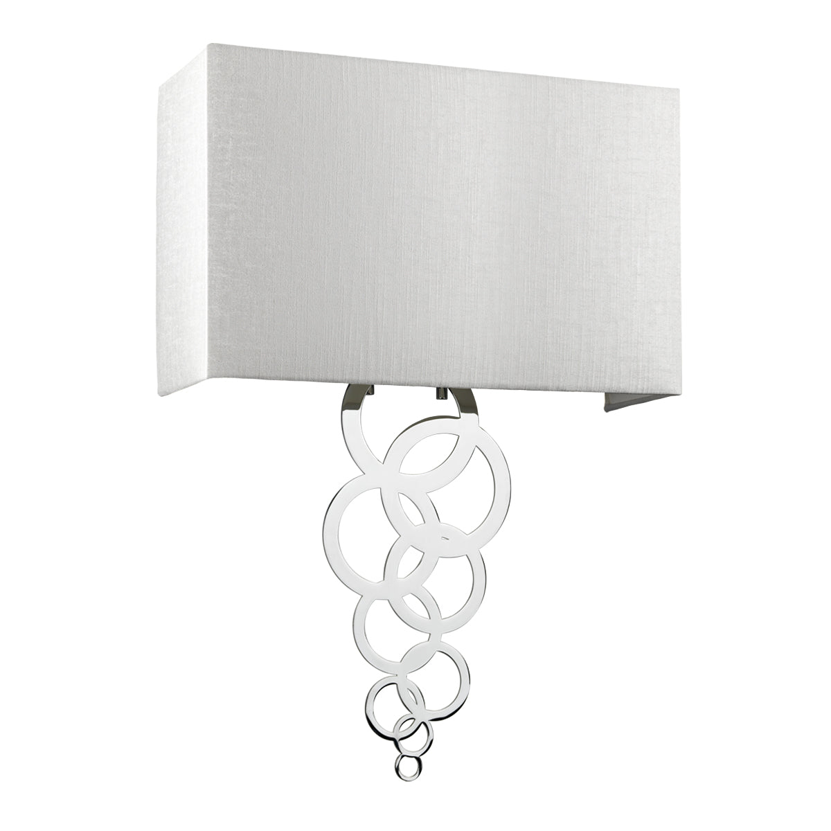 Rosa Large Polished Chrome 2-Light Wall Sconce