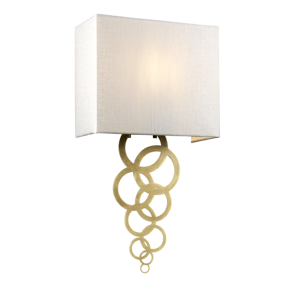 Rosa Medium Aged Brass Wall Sconce