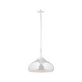Rosia - Matt White Metal Pendant