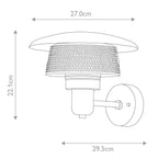 Saturne 1 Light Wall Lantern