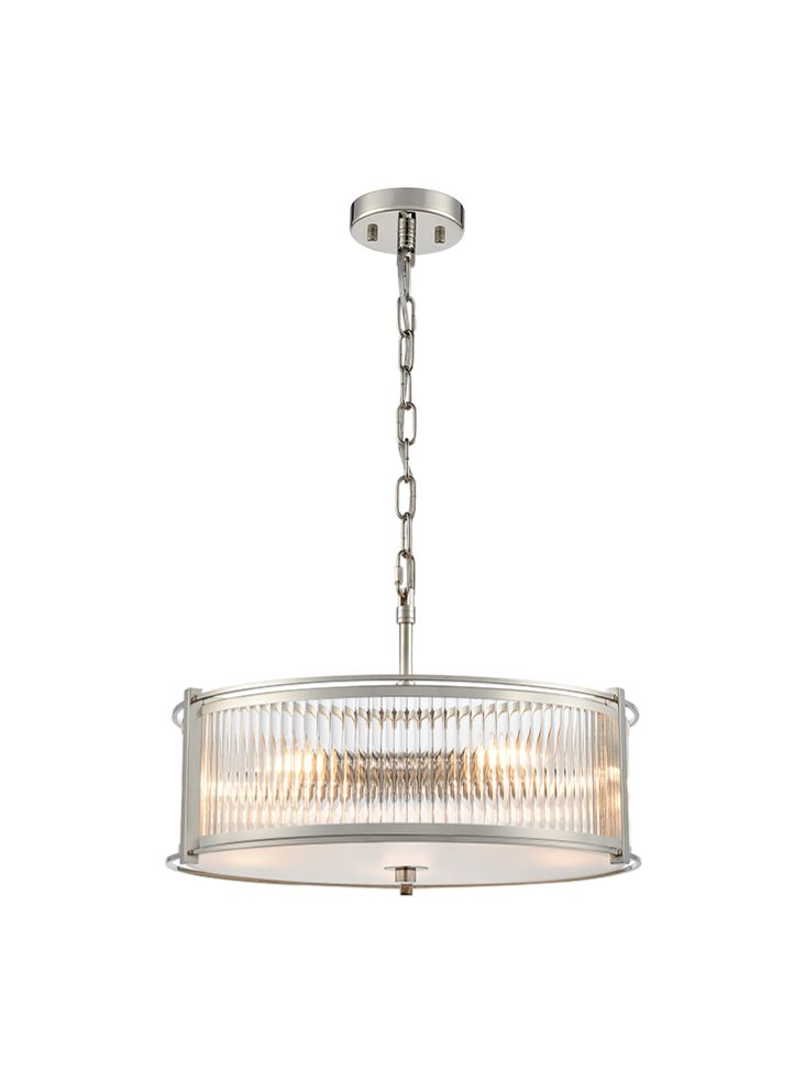 Sloane 5lt Pendant in Polished Nickel