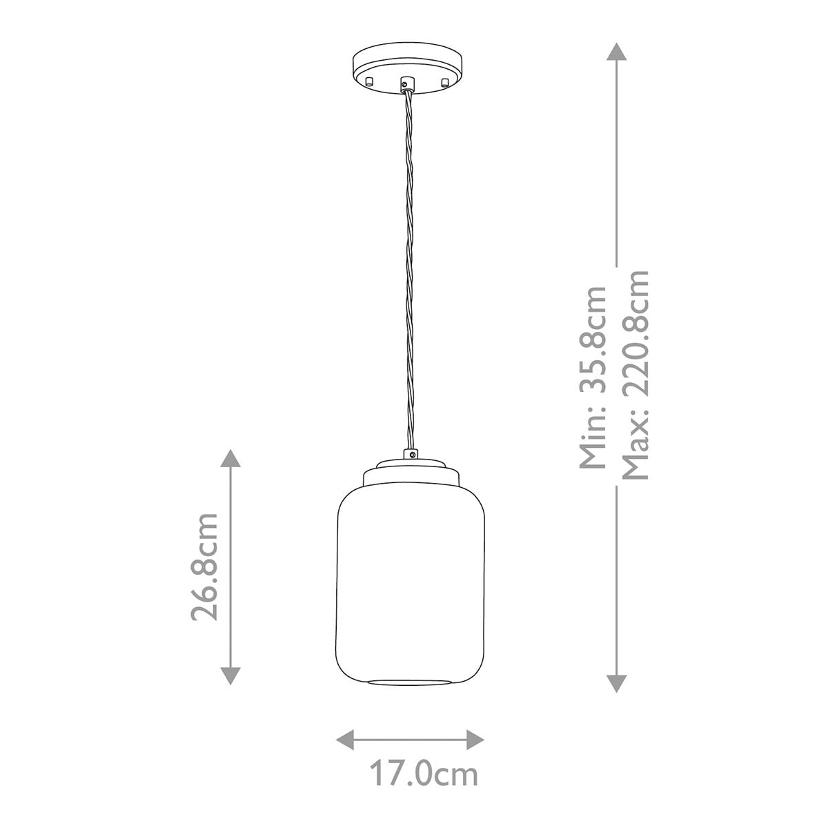 Sola 1 Light Pendant