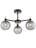 Solar 3lt Fitting matt black and satin nickel