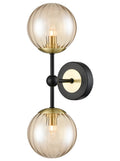 Solar 2lt Bracket matt black and satin brass