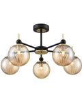 Solar 5lt Fitting matt black and  satin brass
