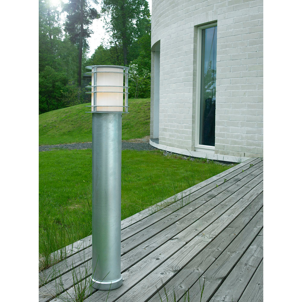 Stockholm Large Galvanized Bollard Light